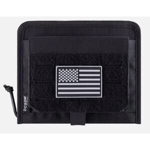MOLLE Admin Pouch Tactical Tool Bag Nylon Water Resistant Black USA Patch